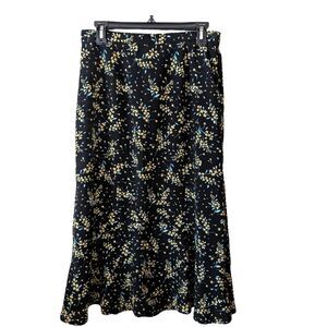 Vintage Sag Harbor Floral Midi‎ Skirt Size 12 Petite